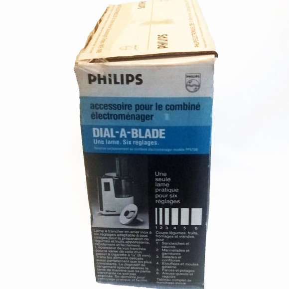 Vintage Phillips Food Processor Accessories-6 Blades in 1-FP1006 - Picture 12 of 15